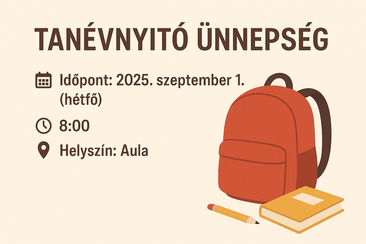 📢 Tanévnyitó ünnepség